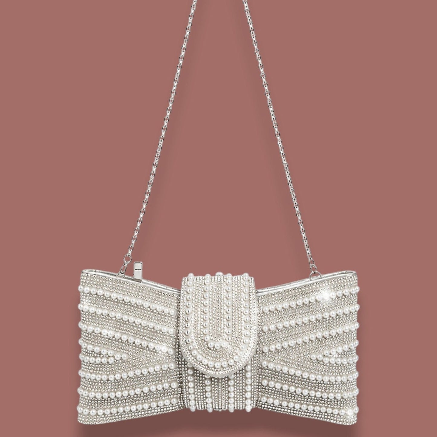Inzi - Pearl & Crystal Evening Clutch