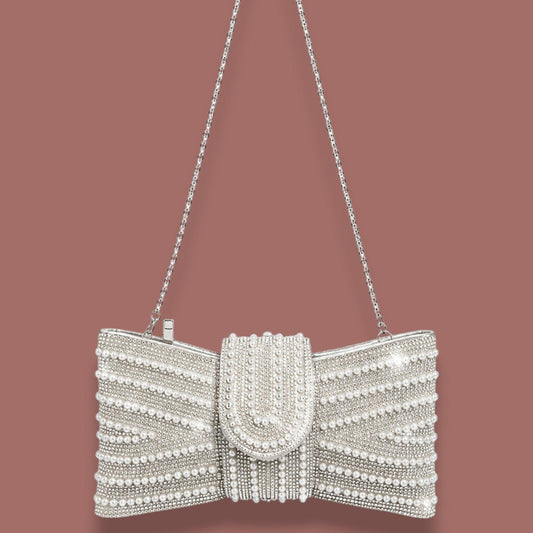 Inzi - Pearl & Crystal Evening Clutch