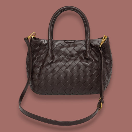 Inzi - Woven Satchel Handbag