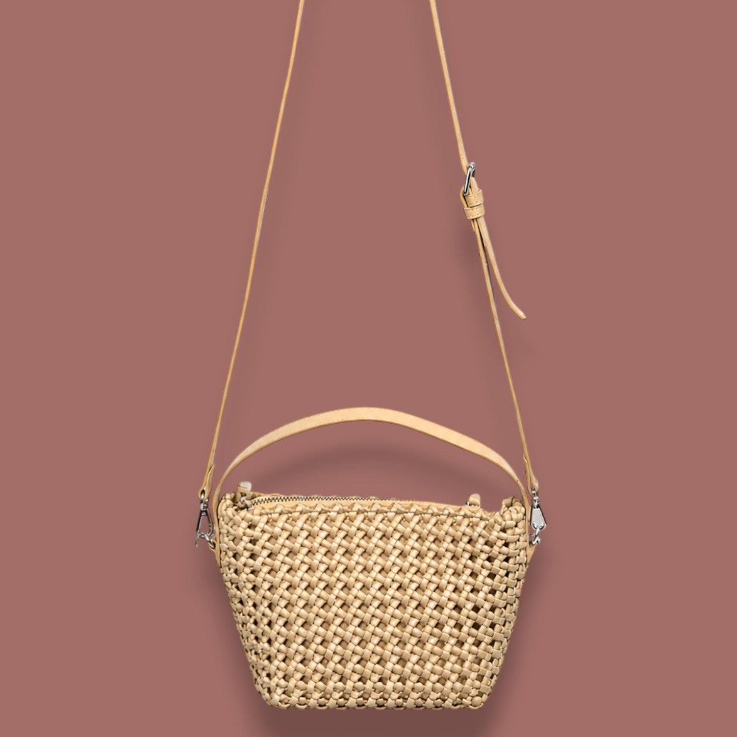 Inzi - Woven Crossbody Handbag
