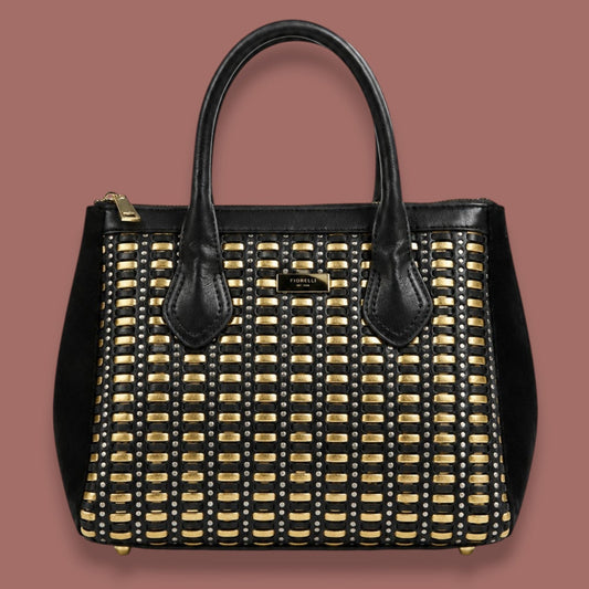 Inzi - Gold Accent Structured Handbag
