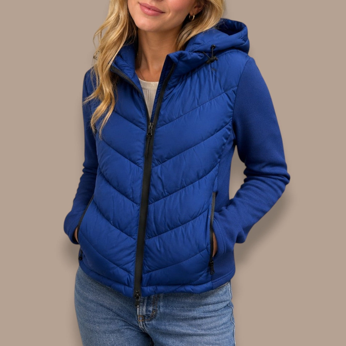 Tribal - Puffer Jacket With Removable Hood
