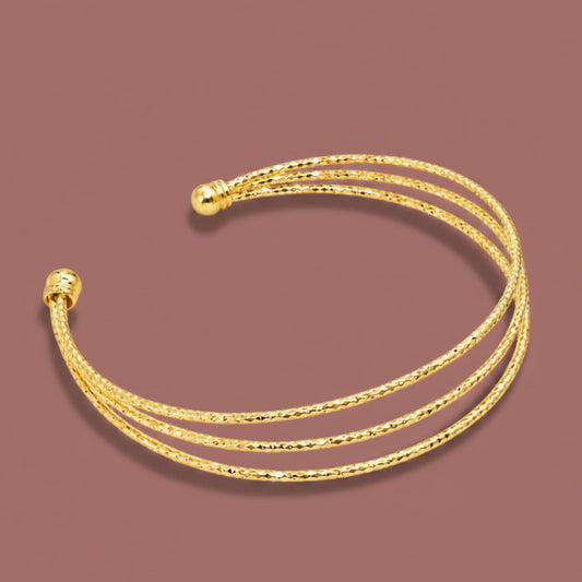 Jacqueline Kent - Textured Multi-Strand Cuff Bracelet