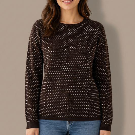 Skovhuus - Mini V-Pattern Knit Sweater