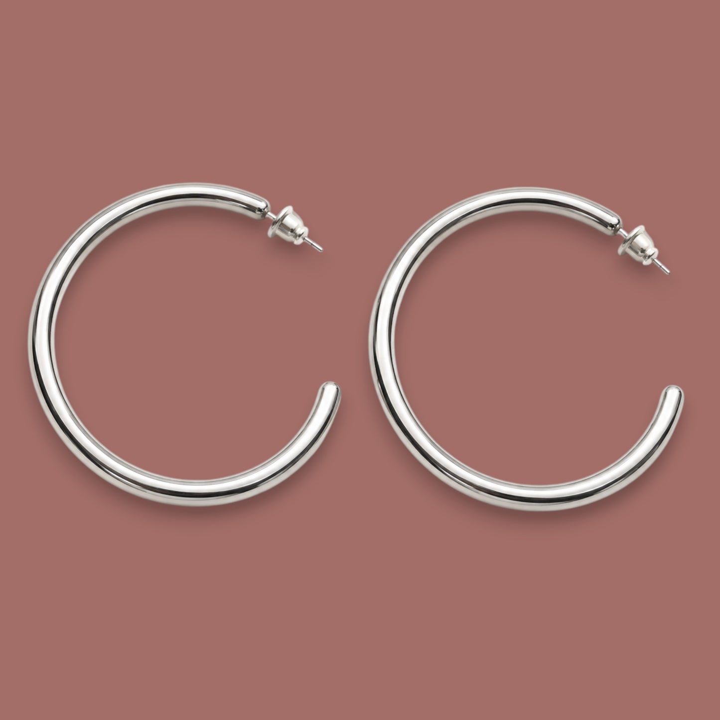 Audrey's - Polished Statement Hoop Earrings