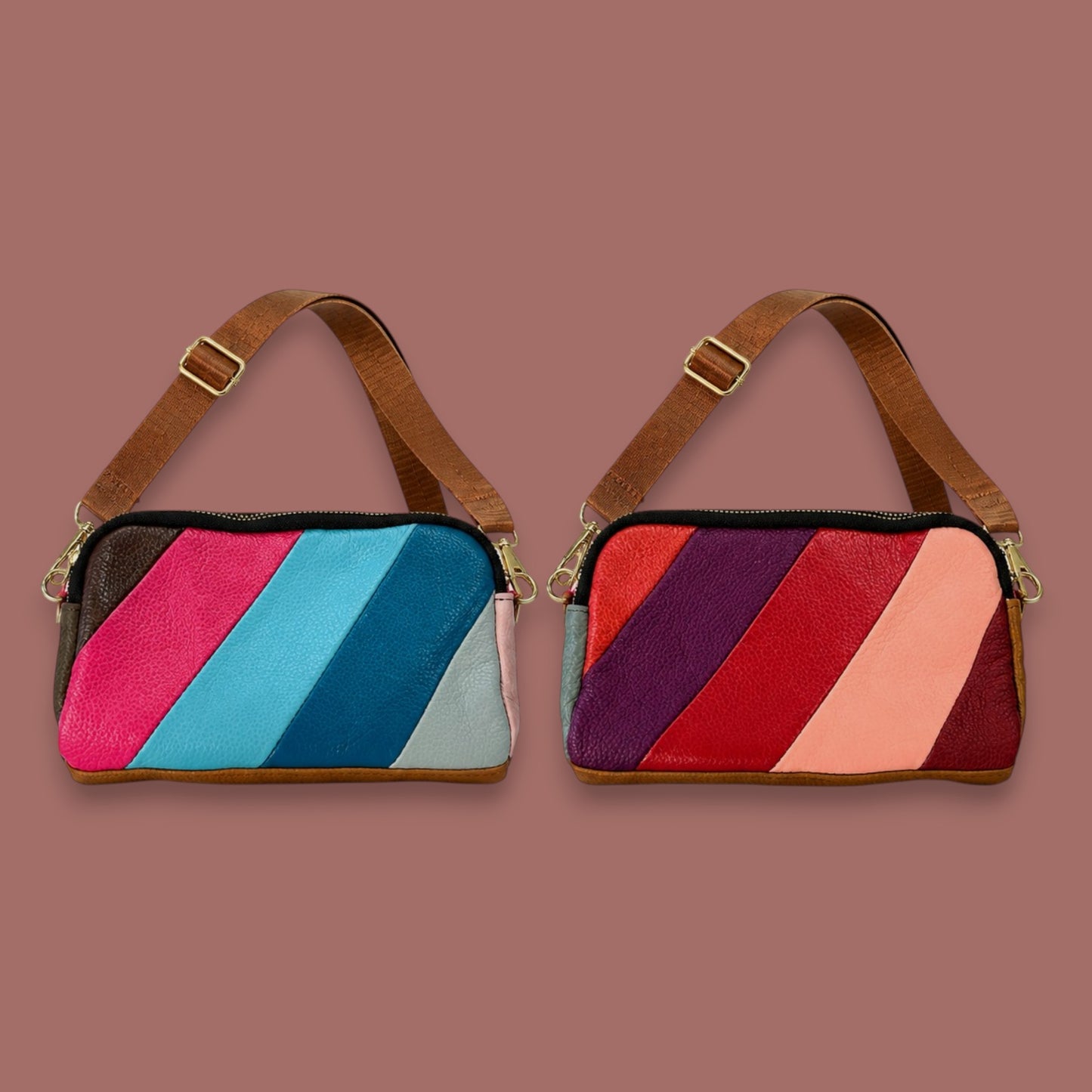 Armoir - Diagonal Panel Crossbody Bag