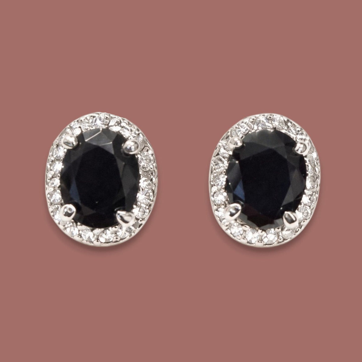 Jacqueline Kent - Black Crystal Halo Clip-On Earrings