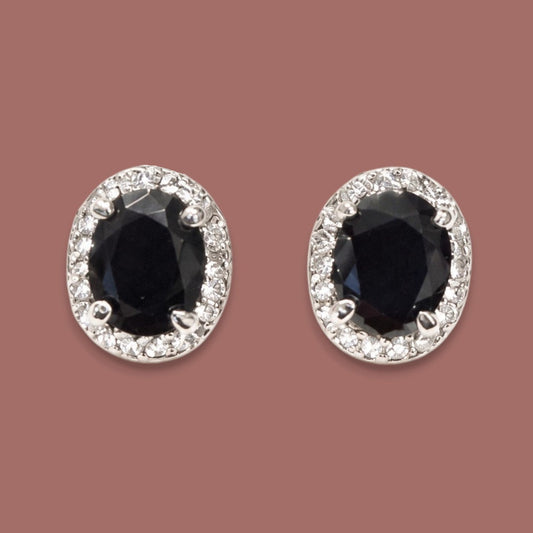 Jacqueline Kent - Black Crystal Halo Clip-On Earrings