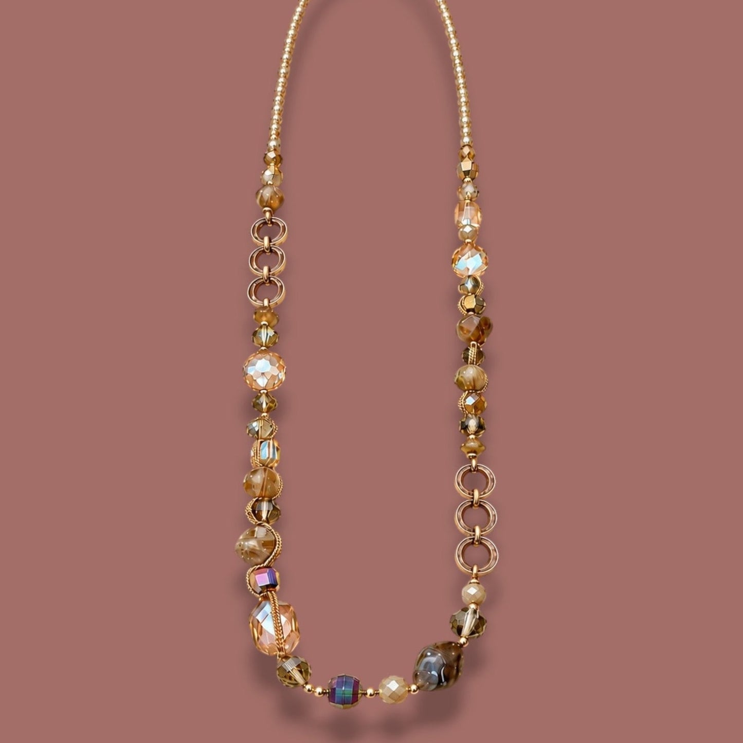 Red Coral - Mixed Bead Necklace