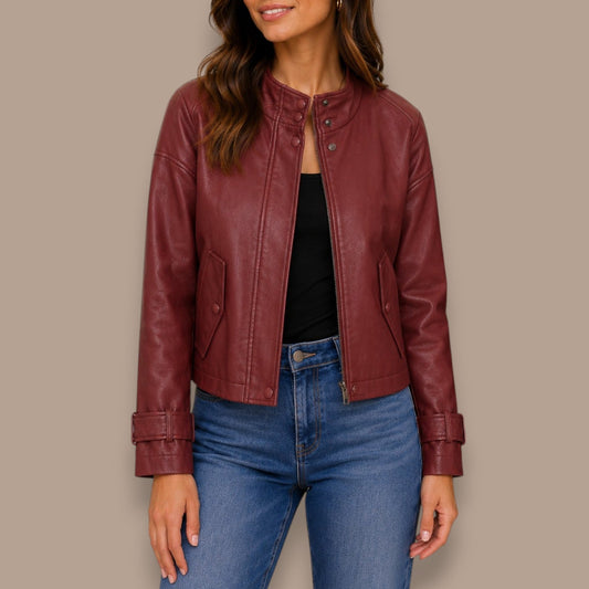 FDJ - Faux Leather Moto Jacket