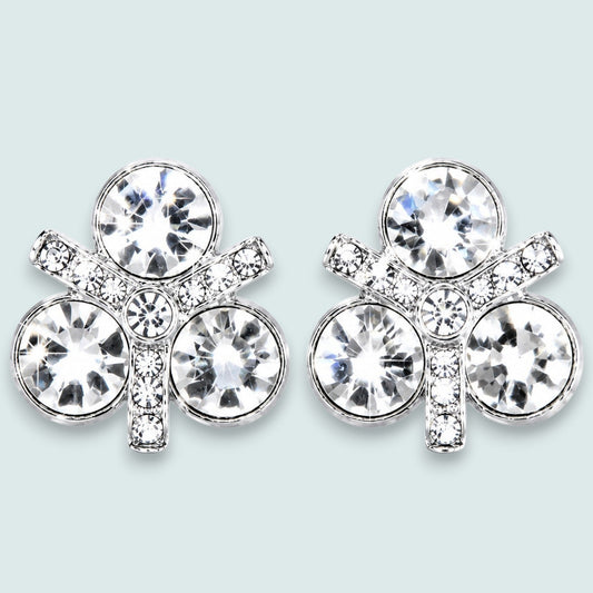Audrey's - Crystal Cluster Rhinestone Stud Earrings