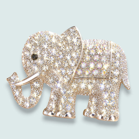 Audrey's - Sparkling Crystal Elephant Brooch