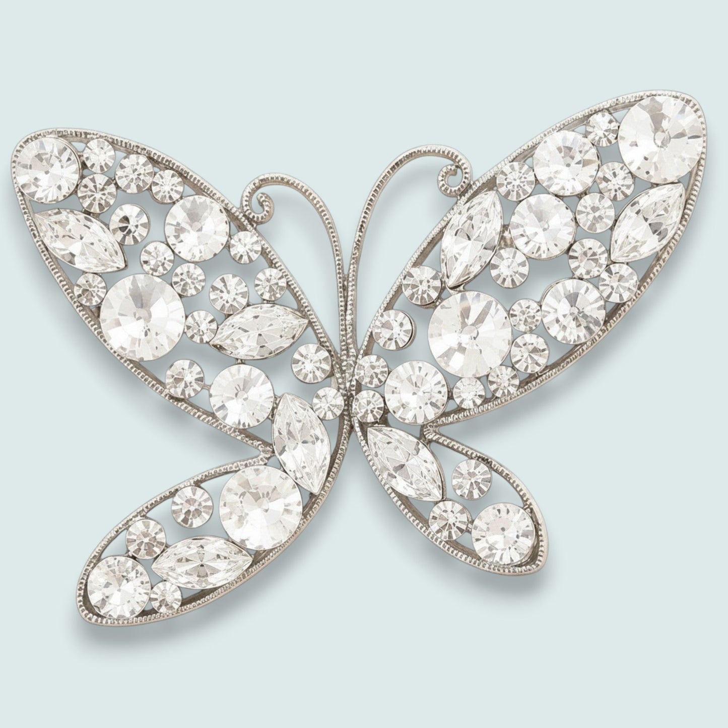 Audrey's - Crystal Wings Butterfly Brooch
