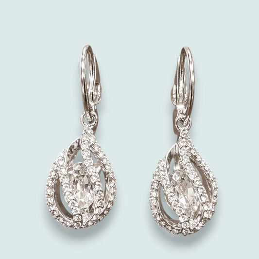 Audrey's - Silver Twilight Crystal Earrings