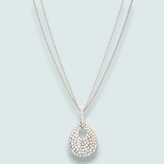 Audrey's - Crystal Cascade Teardrop Necklace