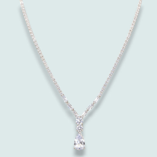 Audrey's - Crystal Radiance Teardrop Necklace