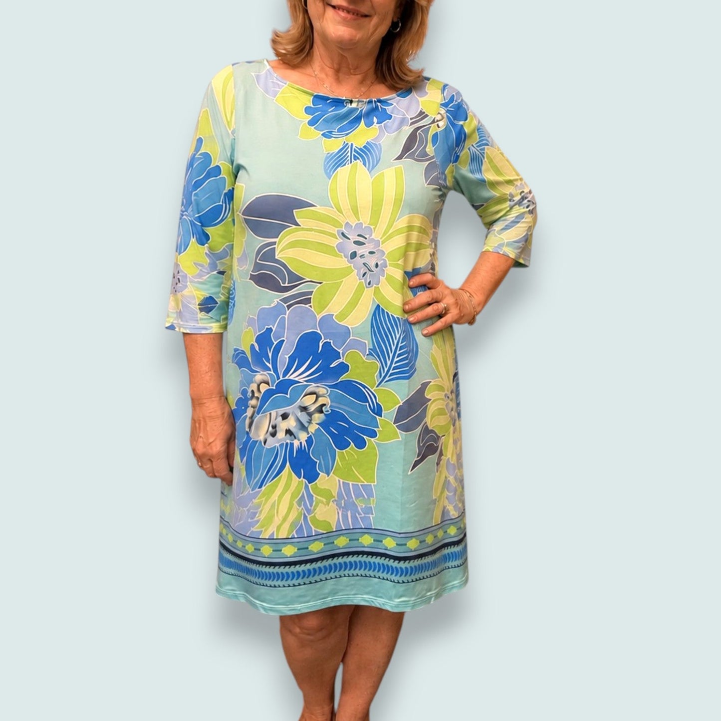 Tango Mango - Tropical Breeze Floral Shift Dress