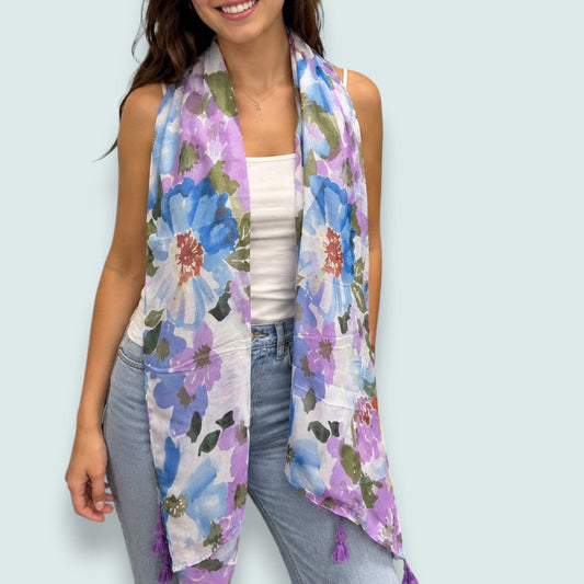 Audrey's - Floral Print Scarf