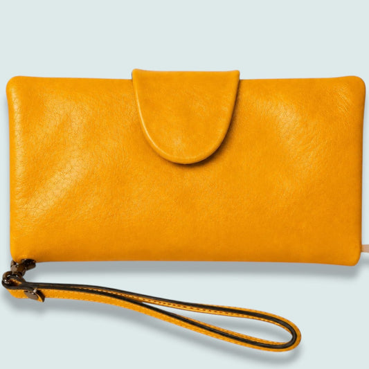 Vintage Decor - Soft Leather Wristlet Wallet