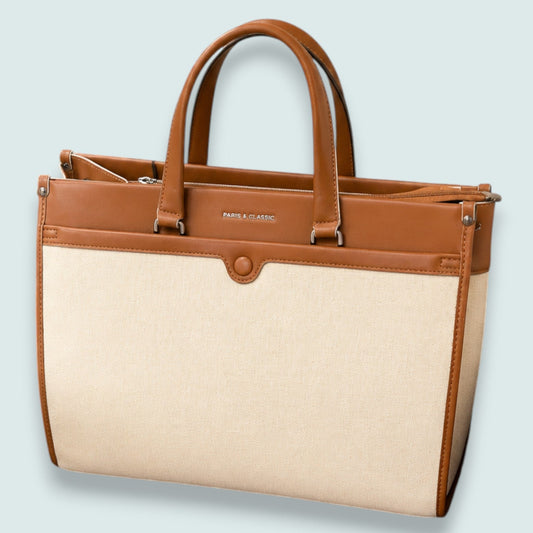 Vintage Decor - Structured Woven Tote Bag