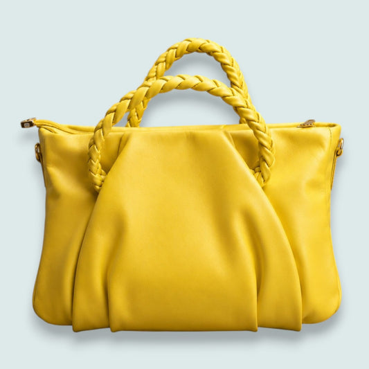 Vintage Decor - Braided Handle Soft Tote Bag