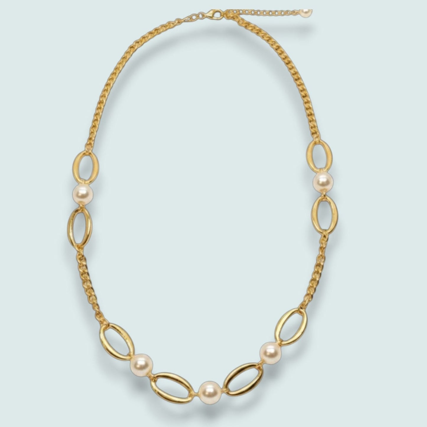 Merx - Pearl Drift Gold Necklace