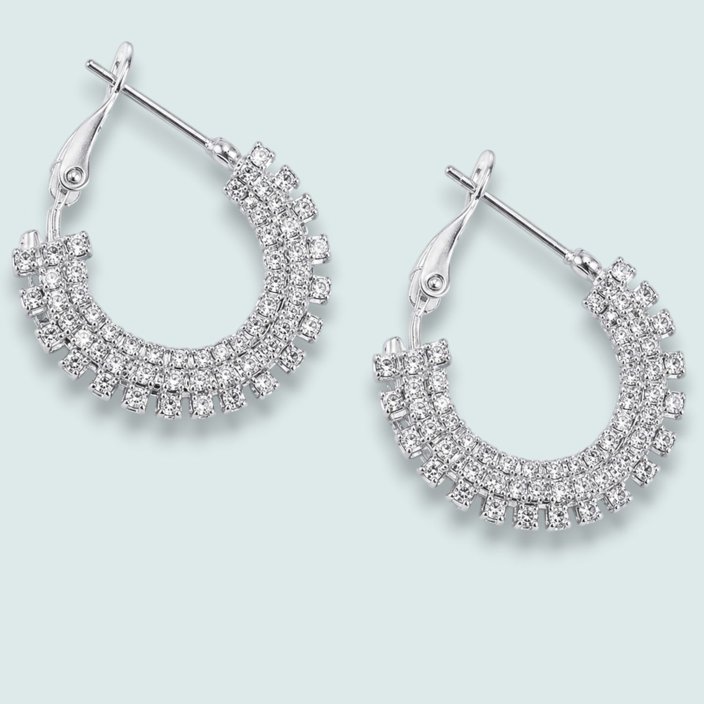 Audrey's - Crystal Luxe Hoop Earrings