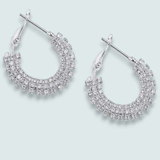Audrey's - Crystal Luxe Hoop Earrings