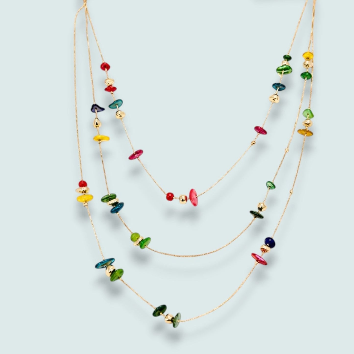 Audrey's - Colour Pop Triple Layer Necklace