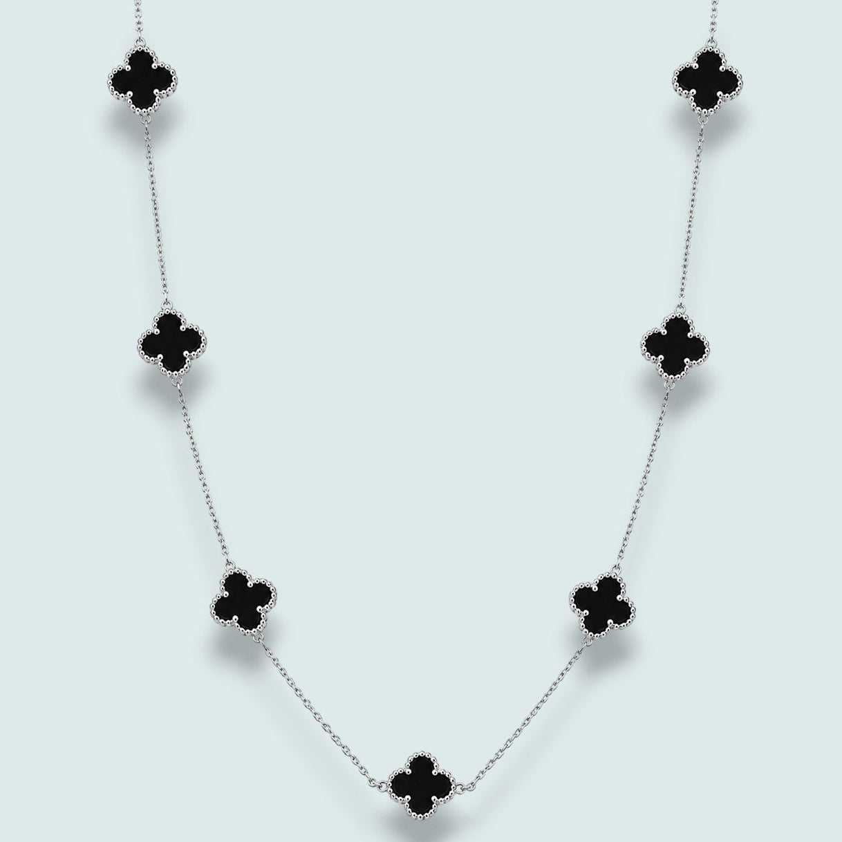 Audrey's - Two-Sided Clover Charm Necklace