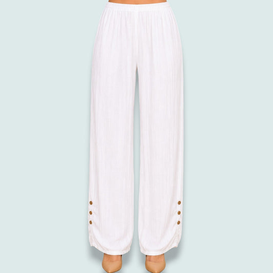 Audrey's - Relaxed Flowy Pants with Elastic Waist