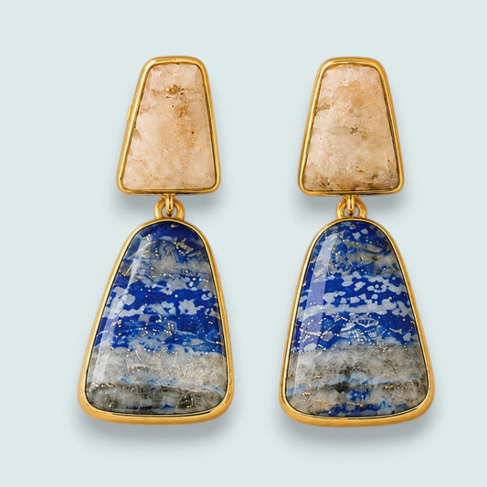 Audrey's - Golden Horizon Stone Drop Earrings