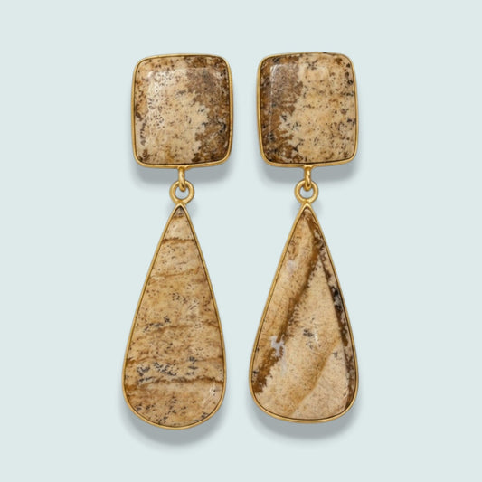 Audrey's - Desert Stone Statement Drop Earring