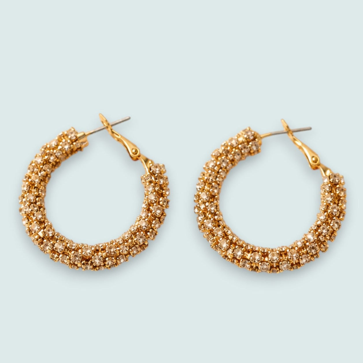 Audrey's - Celeste Crystal Hoop Earrings