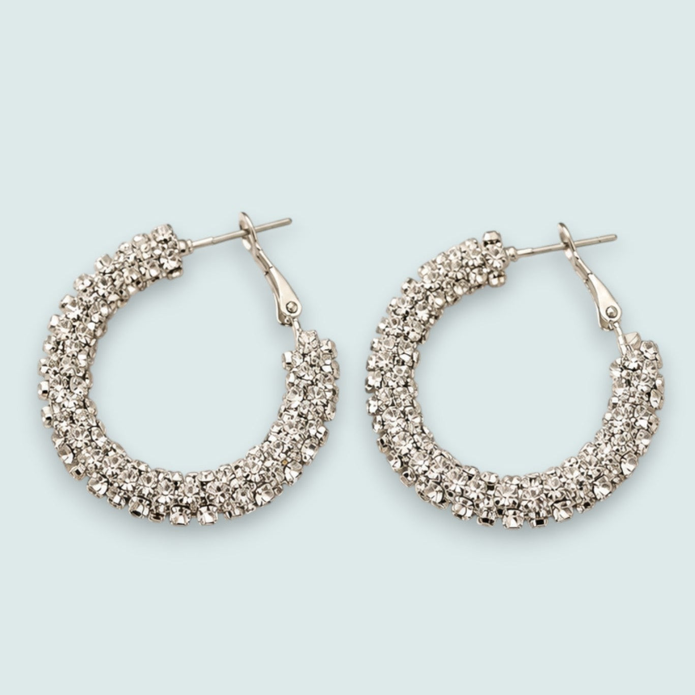 Audrey's - Celeste Crystal Hoop Earrings