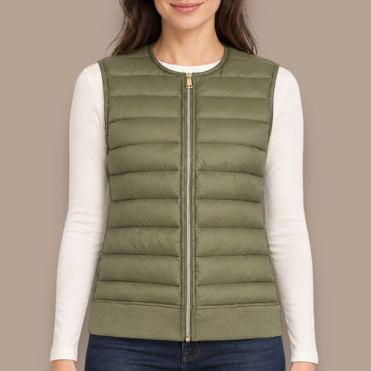 Sunday - Quilted Zip-Front Vest