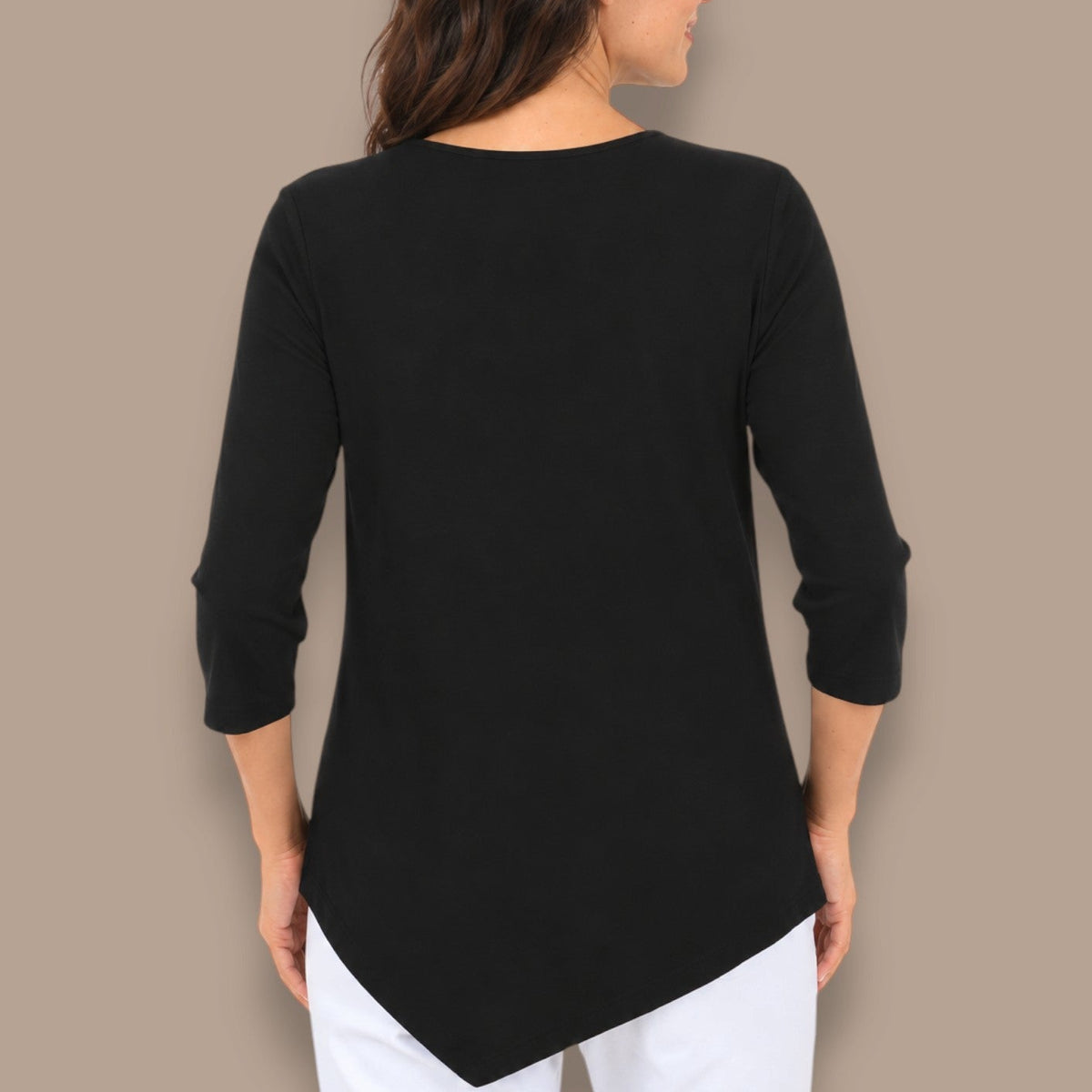 Bali - Animal Print Handkerchief Hem Top