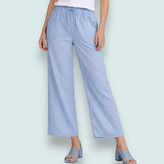 Carreli - Effortless Drawstring Wide Leg Pant