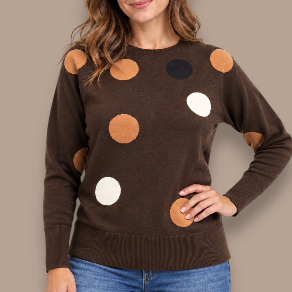 Sunday - Oversized Polka Dot Sweater