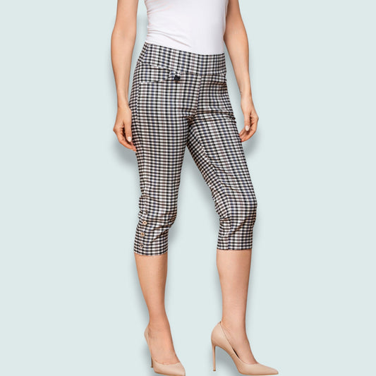 Lasania - City Check Capris - Petite