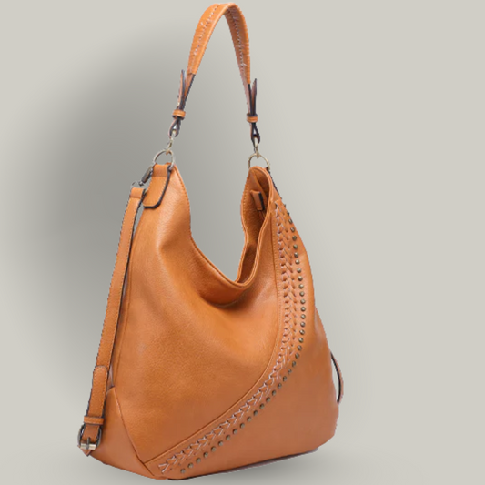 Current - Braided Vegan Leather Handbag