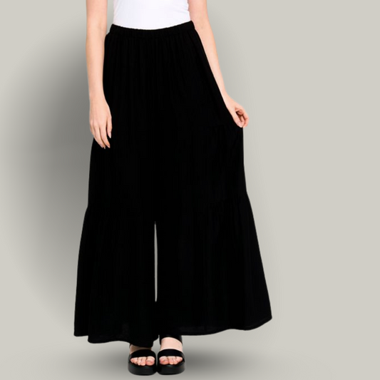 Red Coral - Tiered Wide Leg Pant