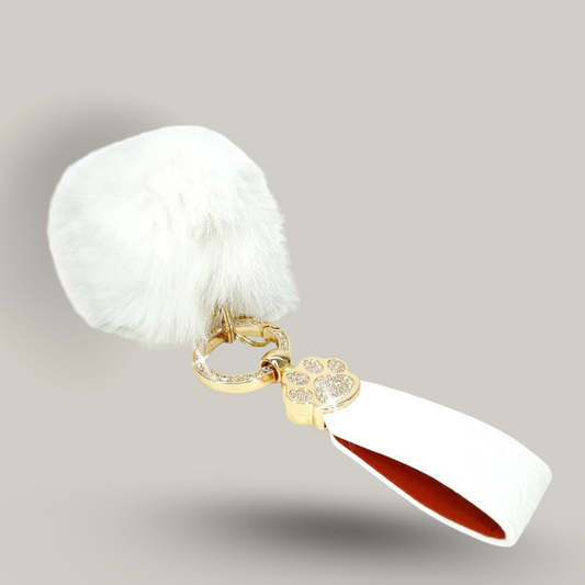 Jacqueline Kent - Dog Paw with Pom-Pom Keychain