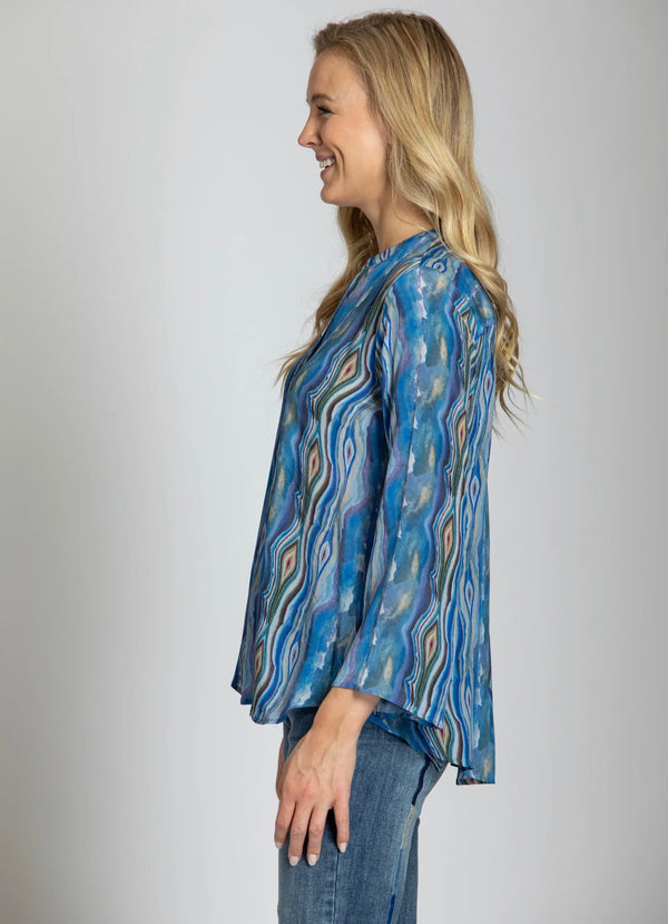 APNY - Printed Blouse With Tie