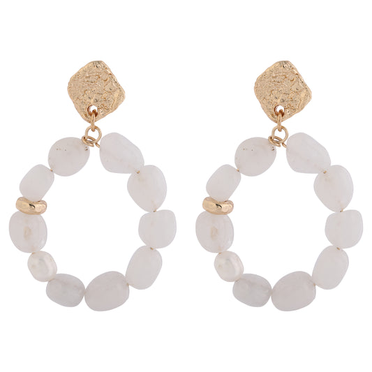 Merx - Pearl Circle Studs