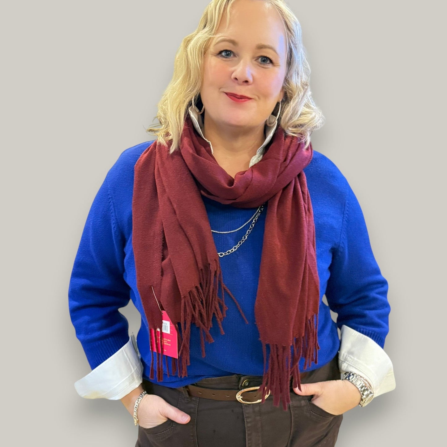 Alina - Cashmere Feel Solid Scarves