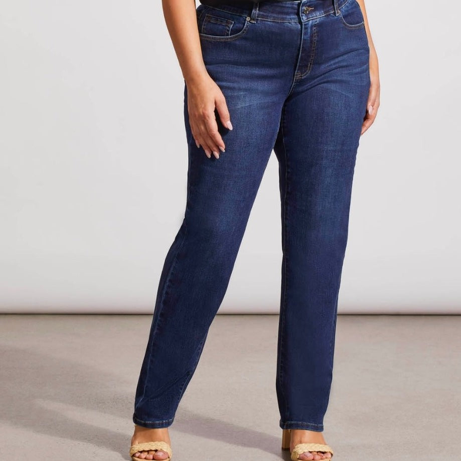 Tribal - Sophia 5-Pocket Curvy Straight Leg Jeans (Plus Size)