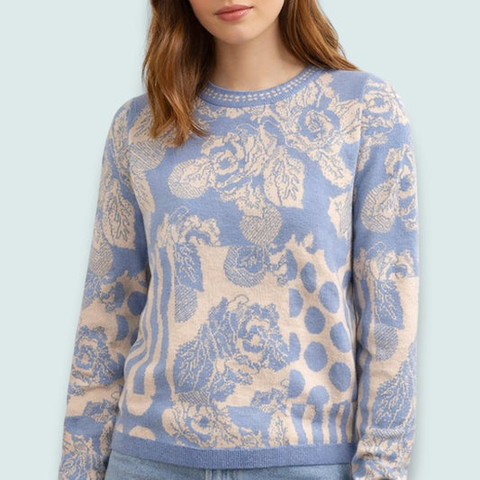 Skovhuus - Botanical Patchwork Crewneck Sweater