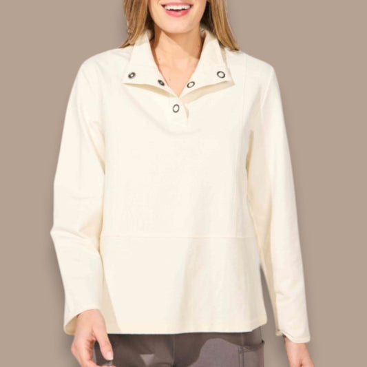 Escape - Snap Collar Pullover