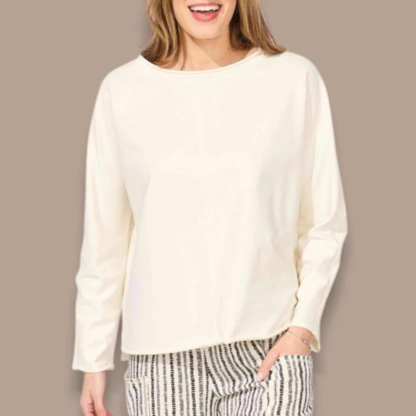 Escape - Relaxed Roll Neck Top